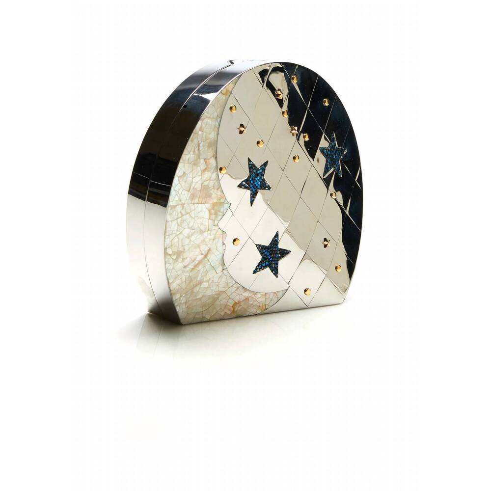 NEW EMM KUO women's ginza shoulder bag in silver